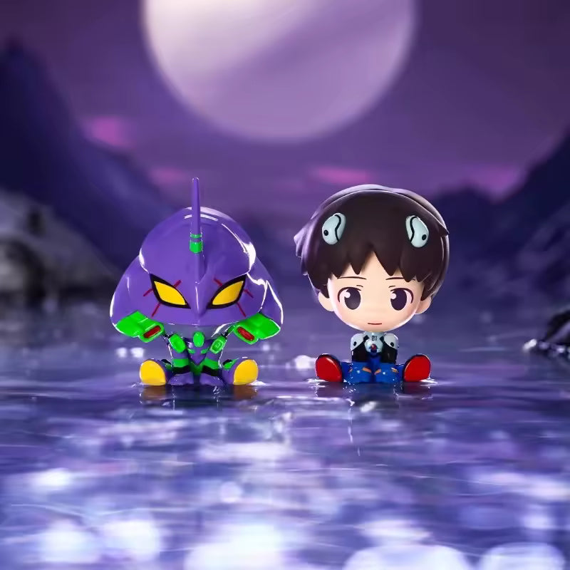 ✨Genuine New Century Evangelion Cute Mini Sit Series Blind Box - EVA Anime Figure Collectible✨