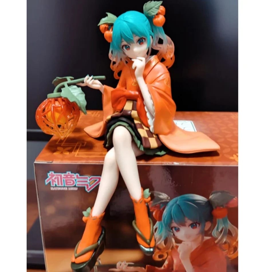 Hot Bandai Hatsune Miku Anime Noodle Stopper Figure – Flower Fairy Winter Cherry Edition
