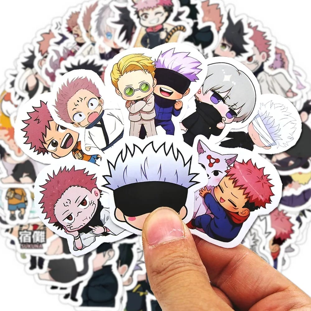 60pcs Jujutsu Kaisen Stickers - Cute Gojo & Itadori Kawaii Anime Vinyl Set