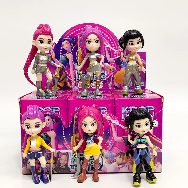 6PCS K-Pop Demon Hunters Anime Figure Set