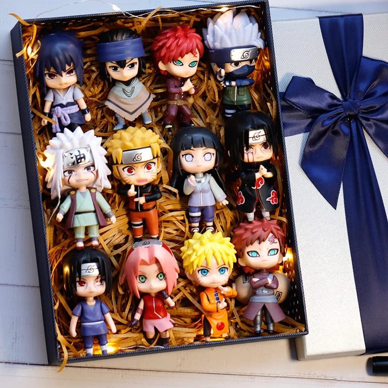 🔥Hot Naruto Shippuden Q Version Anime Figure Set - 12pcs Collectible Figures