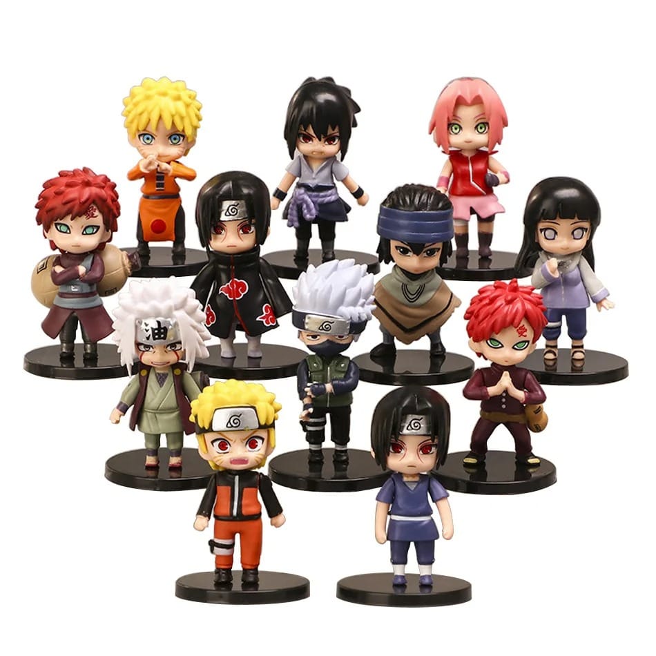 🔥Hot Naruto Shippuden Q Version Anime Figure Set - 12pcs Collectible Figures
