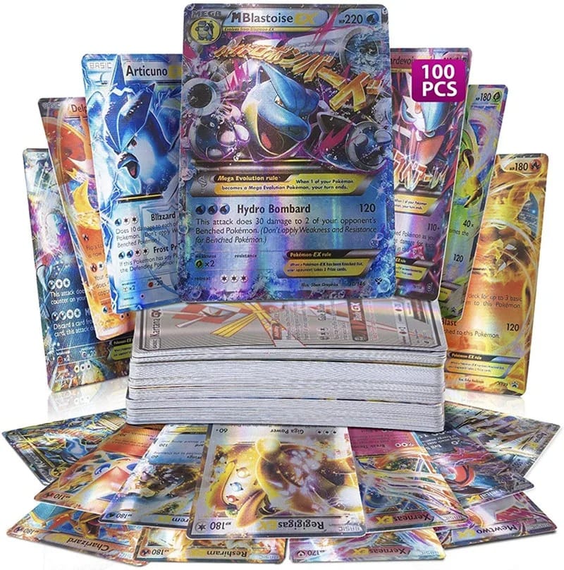 20PCS English Pokémon GX/Tag Team/VMAX/EX/Mega/Shining Trading Cards