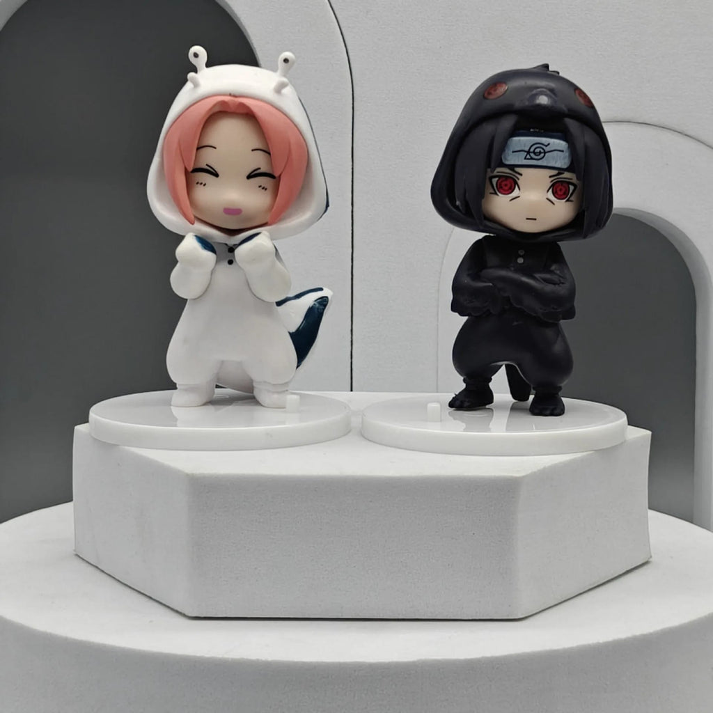 8pcs/Set Anime Naruto Action Figures - Naruto, Sasuke, Kakshi & More (8cm PVC)