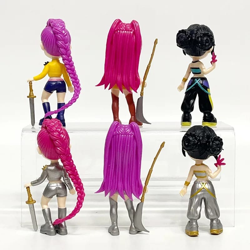6PCS K-Pop Demon Hunters Anime Figure Set