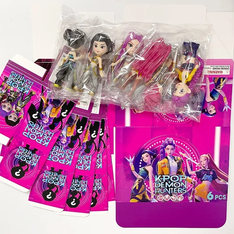 6PCS K-Pop Demon Hunters Anime Figure Set