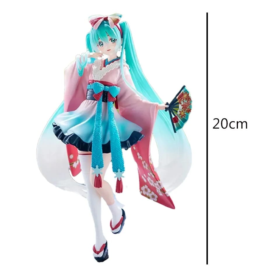 20cm Fashion Hatsune Miku Kimono Figure – Kawaii Anime PVC Collectible
