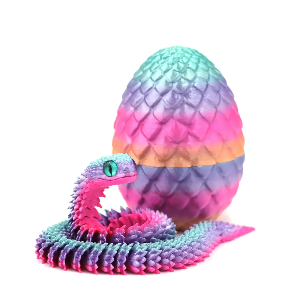 🐍3D Printed Snake Egg Action Figure- Moveable Anime Stress Toy